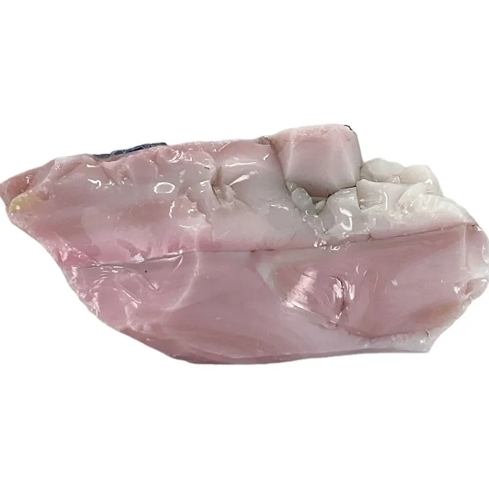 Pink White Art Glass‎ Cullet Glowing Manganese Slag Glass #4GX143